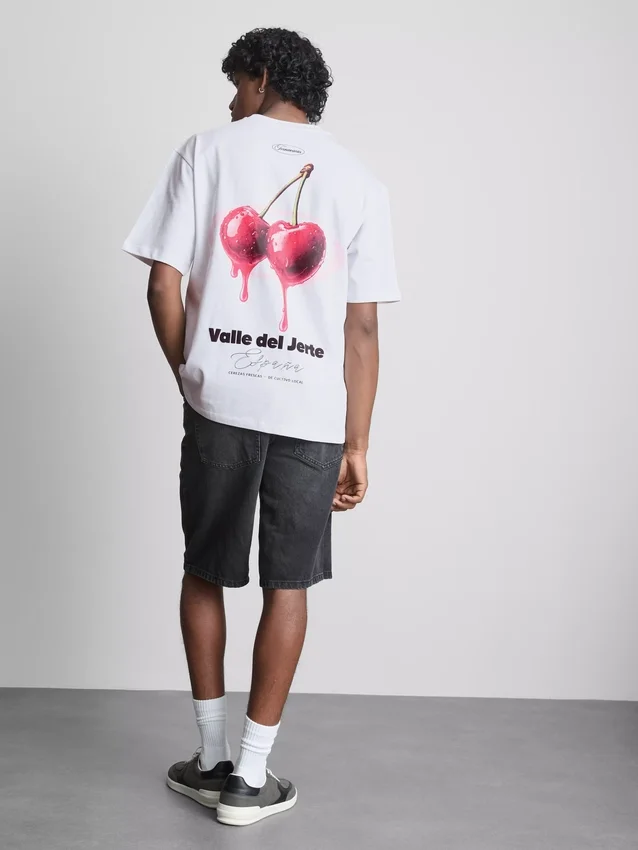 T-Shirt mit Kirschmotiv