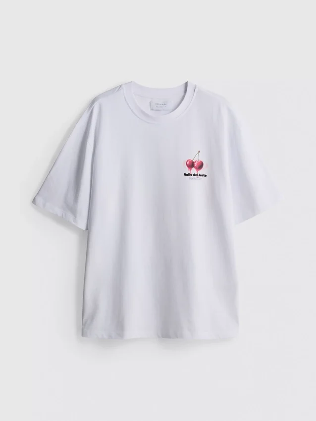 T-Shirt mit Kirschmotiv