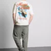 T-Shirt mit Miami-Beach-Motiv