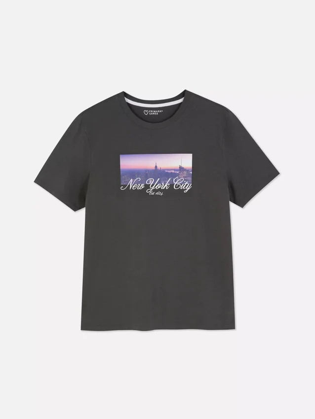 T-Shirt mit New-York-City-Aufdruck