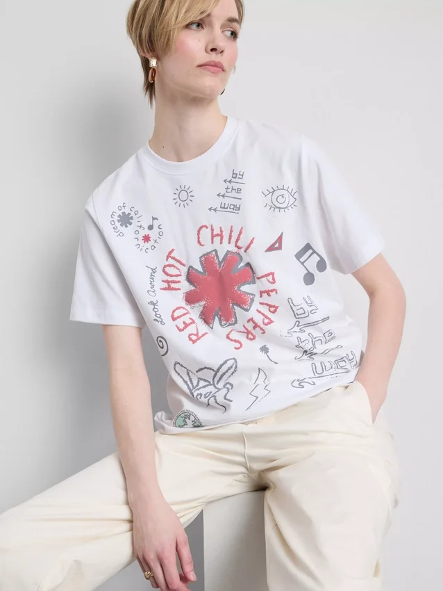 T-Shirt mit Red Hot Chili Peppers-Motiv