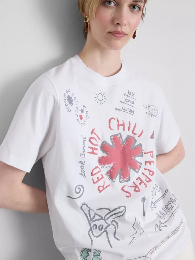 T-Shirt mit Red Hot Chili Peppers-Motiv