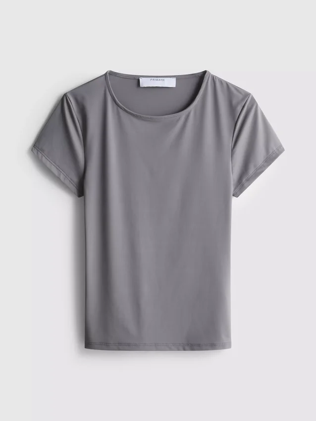 T-Shirt mit Rundhalsausschnitt, das wie eine zweite Haut sitzt