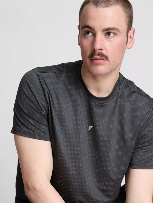 T-Shirt mit strukturiertem Muster