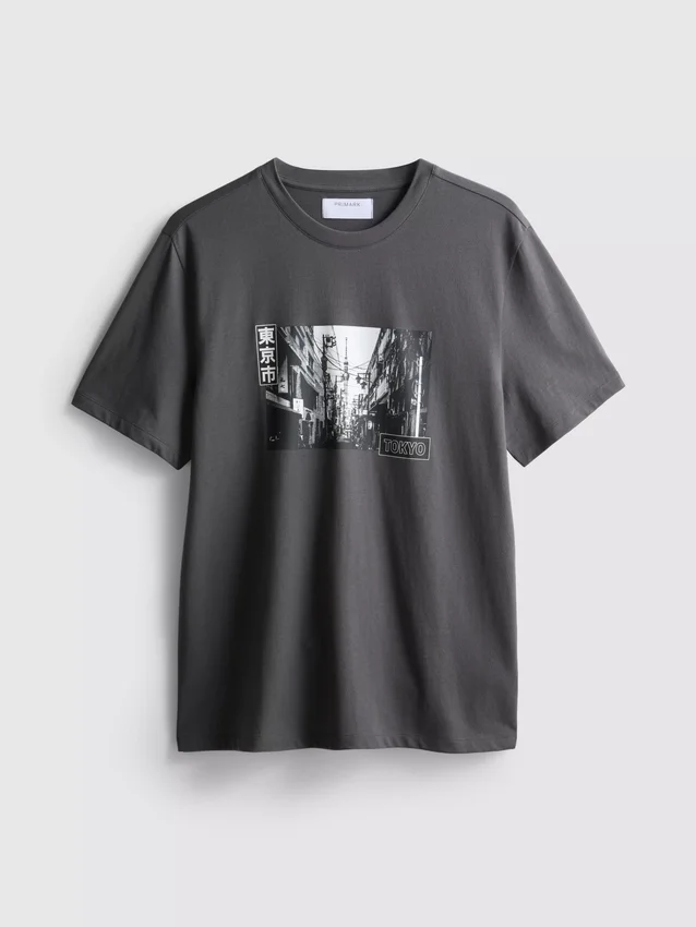 T-Shirt mit Tokyo-Street-Grafik