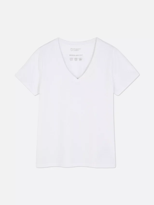 T-Shirt mit V-Ausschnitt
