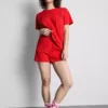 T-Shirt- und Shorts-Schlafanzug