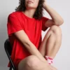 T-Shirt- und Shorts-Schlafanzug