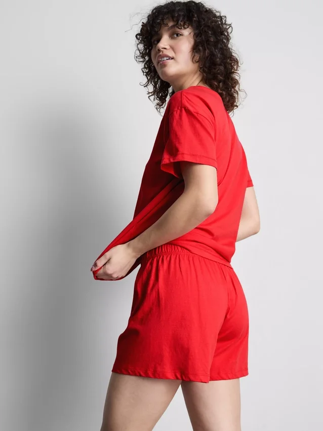 T-Shirt- und Shorts-Schlafanzug