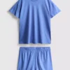 T-Shirt- und Shorts-Schlafanzug