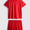 T-Shirt- und Shorts-Schlafanzug