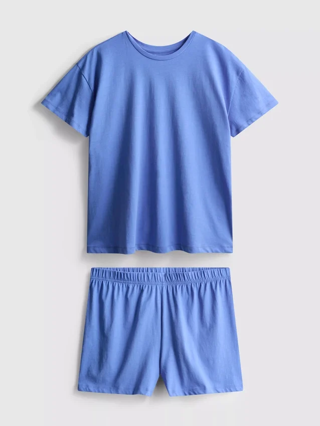 T-Shirt- und Shorts-Schlafanzug