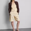 Taillierte Bermudashorts aus Baumwollmischung