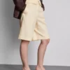 Taillierte Bermudashorts aus Baumwollmischung