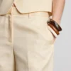 Taillierte Bermudashorts aus Baumwollmischung