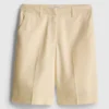 Taillierte Bermudashorts aus Baumwollmischung