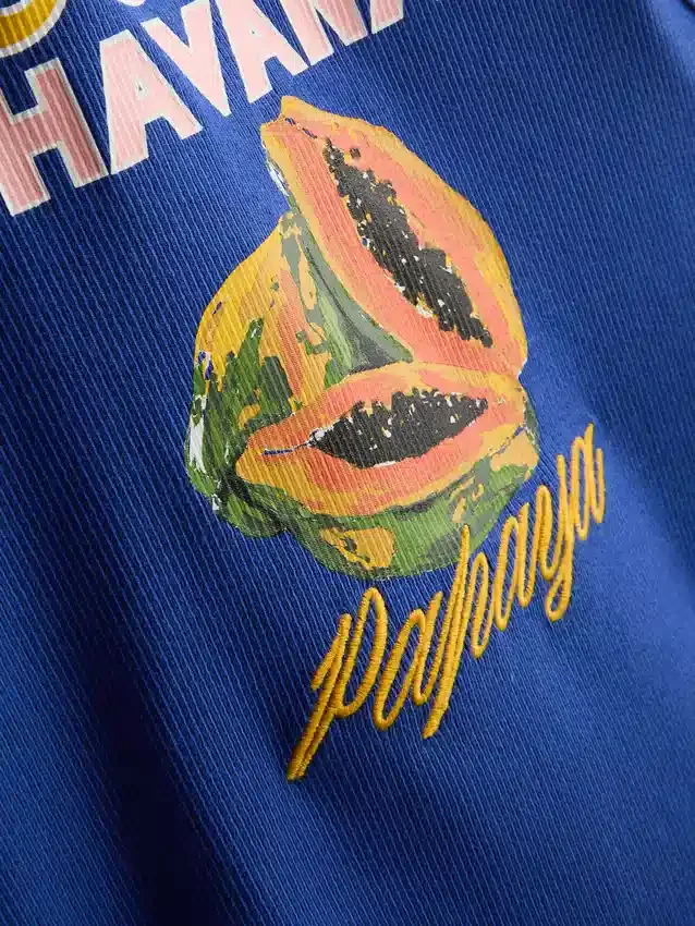 Tanktop mit Grafikprint aus baumwollreichem Rippstrick
