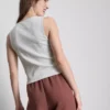 Tanktop mit Knopfleiste aus baumwollreichem Material