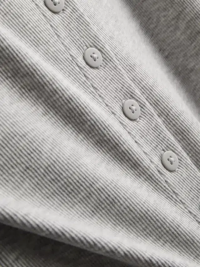 Tanktop mit Knopfleiste aus baumwollreichem Material