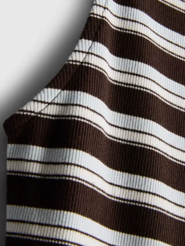 Tanktop mit Knopfleiste aus baumwollreichem Material