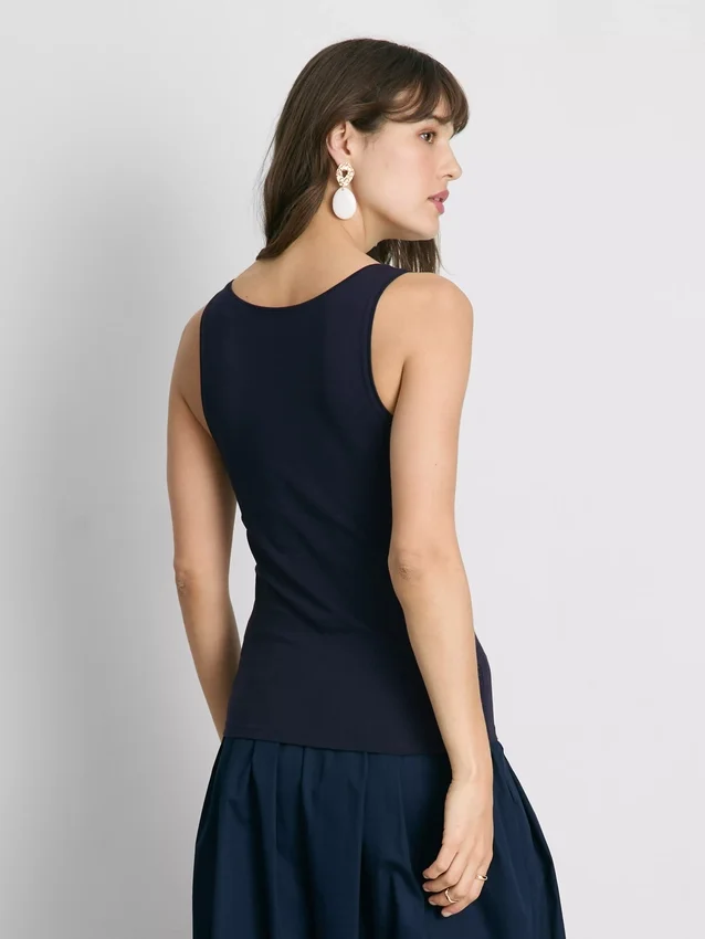 Tanktop mit U-Ausschnitt