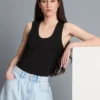 Tanktop mit U-Ausschnitt und Racerback