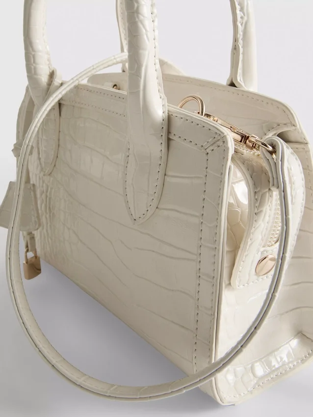 Tasche mit Krokodil-Optik