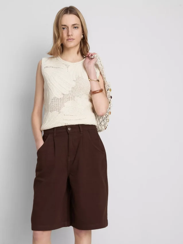 The Edit-Bermudashorts aus Baumwolle