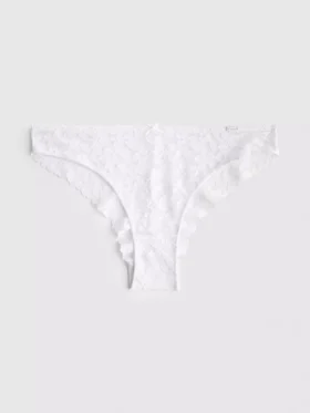 The Edit – Brasilianer-Slip mit Blumen-Spitze