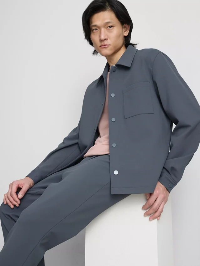 The Edit Jacke mit Piqué-Kragen