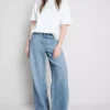 The Edit Jeans aus Baumwoll-Denim mit geradem Bein