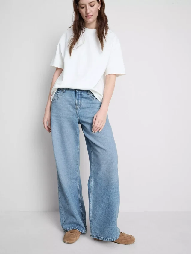 The Edit Jeans aus Baumwoll-Denim mit geradem Bein