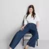 The Edit Jeans aus Baumwoll-Denim mit geradem Bein