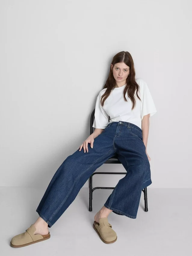 The Edit Jeans aus Baumwoll-Denim mit geradem Bein