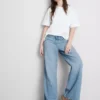 The Edit Jeans aus Baumwoll-Denim mit geradem Bein
