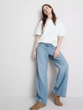 The Edit Jeans aus Baumwoll-Denim mit geradem Bein