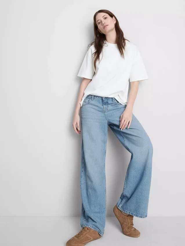 The Edit Jeans aus Baumwoll-Denim mit geradem Bein