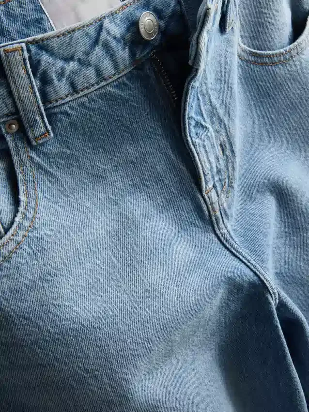 The Edit Jeans aus Baumwoll-Denim mit geradem Bein