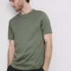The Edit T-Shirt aus merzerisiertem Stoff in Slim-Fit-Passform
