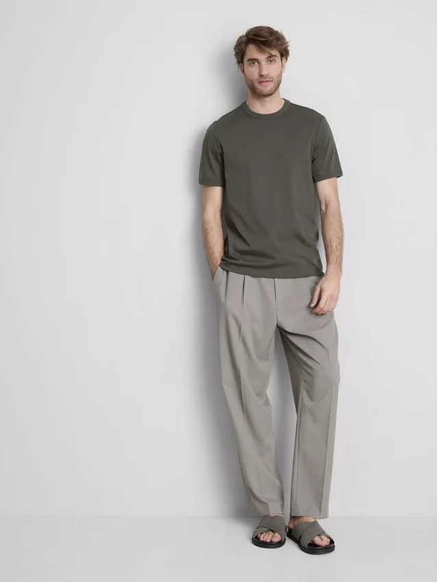 The Edit T-Shirt aus merzerisiertem Stoff in Slim-Fit-Passform
