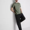 The Edit T-Shirt aus merzerisiertem Stoff in Slim-Fit-Passform