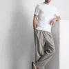 The Edit T-Shirt aus merzerisiertem Stoff in Slim-Fit-Passform