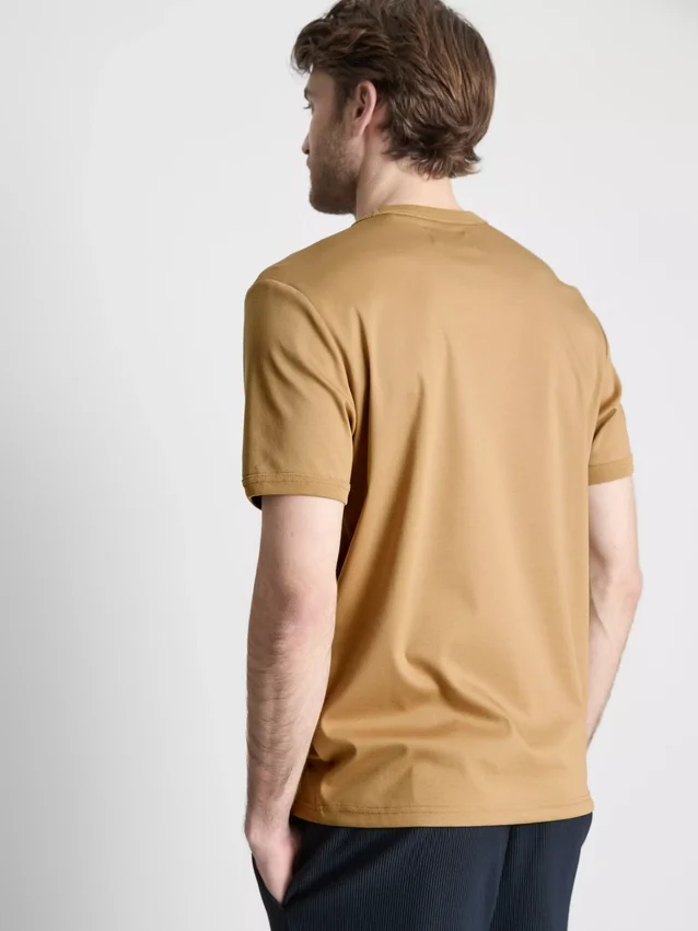 The Edit T-Shirt aus merzerisiertem Stoff in Slim-Fit-Passform