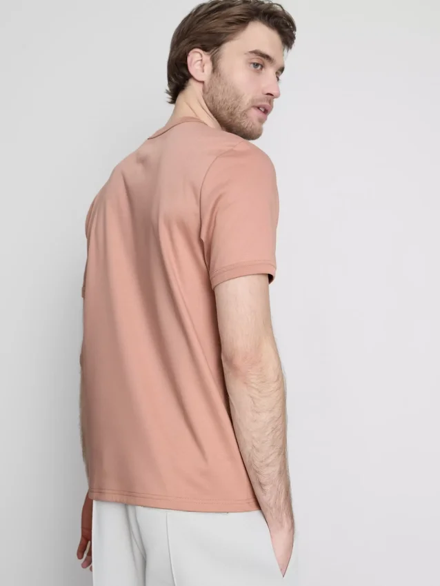 The Edit T-Shirt aus merzerisiertem Stoff in Slim-Fit-Passform