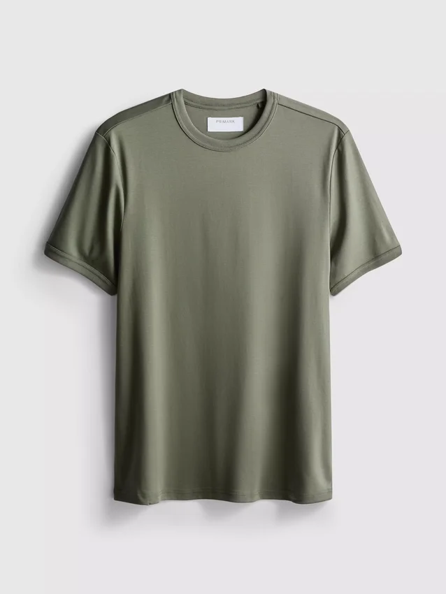 The Edit T-Shirt aus merzerisiertem Stoff in Slim-Fit-Passform
