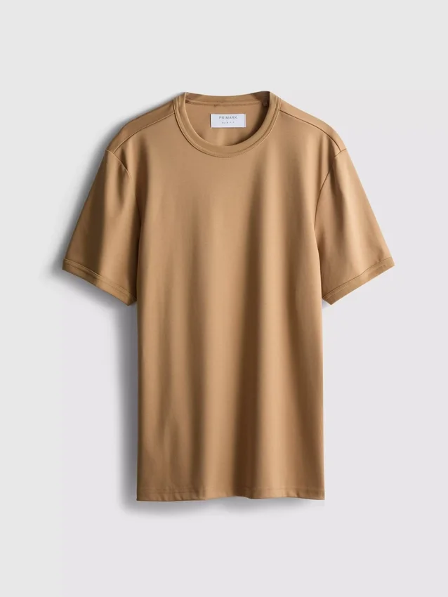 The Edit T-Shirt aus merzerisiertem Stoff in Slim-Fit-Passform