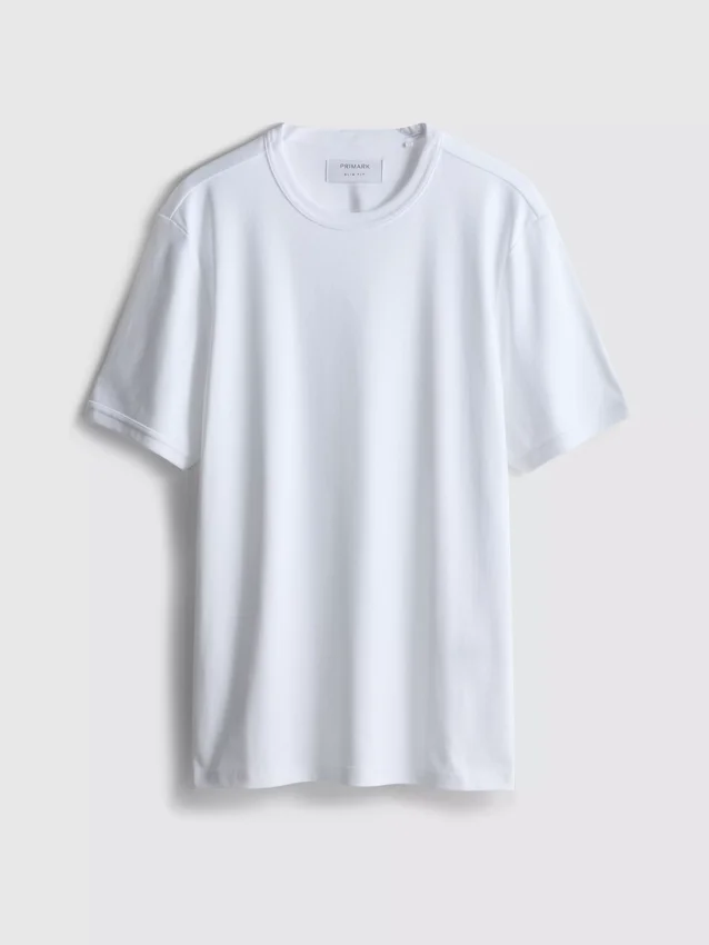 The Edit T-Shirt aus merzerisiertem Stoff in Slim-Fit-Passform