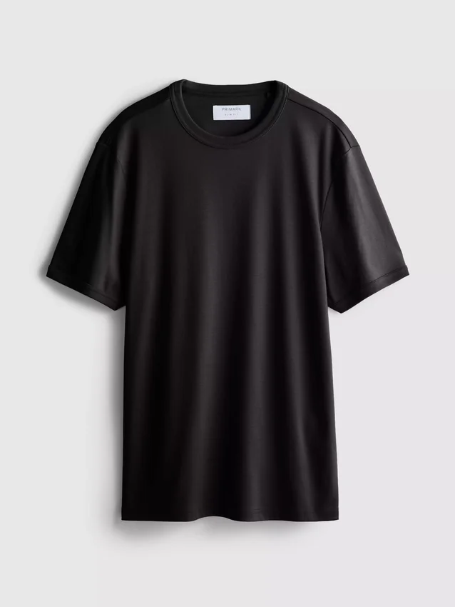The Edit T-Shirt aus merzerisiertem Stoff in Slim-Fit-Passform
