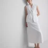 The Edit-Top aus Leinen mit Bindedetail