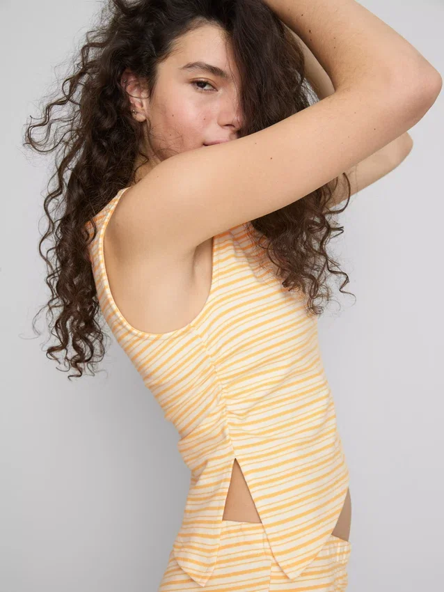 The Primark Scene | Asymmetrisches gestreiftes Tanktop